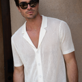 CASPER KNIT SHIRT - WHITE