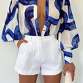 FLEETWOOD BLOUSE - VISTA COBALT