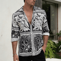 HAVANNA L/S SHIRT - BLACK/SAND