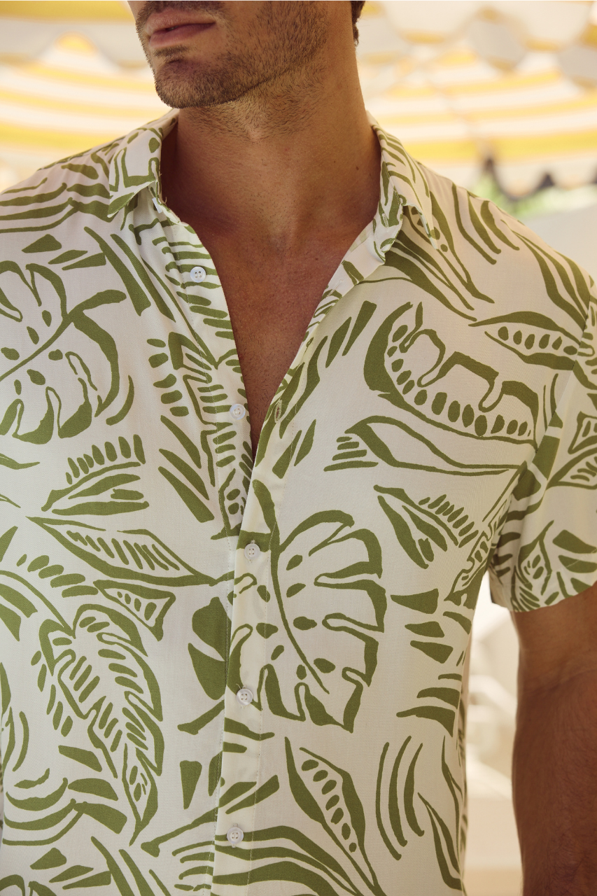 MASON SHIRT - SANTINO OLIVE - 220