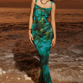 CAMILLE MIDI DRESS - CABANA GREEN