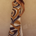 KATIKA MAXI DRESS - PANTINA CARAMEL