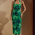KALIANA MIDI DRESS - CALISTA GREEN