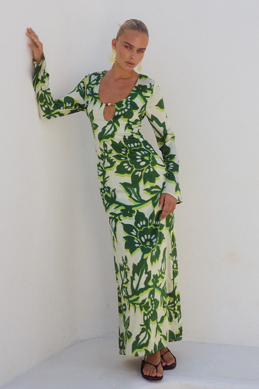 MIRAGE MAXI DRESS - LUELA PRINT - 241008_RUNAWAY3846