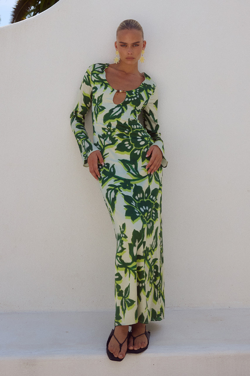 MIRAGE MAXI DRESS - LUELA PRINT - 241008_RUNAWAY3864