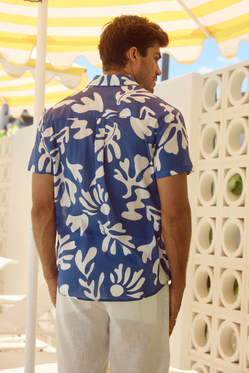 BOTANICA MEN'S SHIRT - STEEL - 289