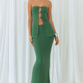 TAYA MAXI SKIRT - KHAKI