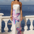 CELESTE MAXI DRESS - ORCHID WHITE
