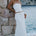 ADALEE RUFFLE TEXTURE MAXI SKIRT - WHITE