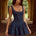 ADALINE MINI DRESS  - NAVY