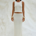 ADDI MIDI SKIRT - IVORY