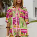 ADELYN SHIRT - ALOHA LIME