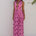 ADRIANNA PLUNGE RUCHED MAXI DRESS - MUSK/CHOC POLKA