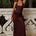 AGENTA RUCHED WAIST MAXI SKIRT - CHOCOLATE