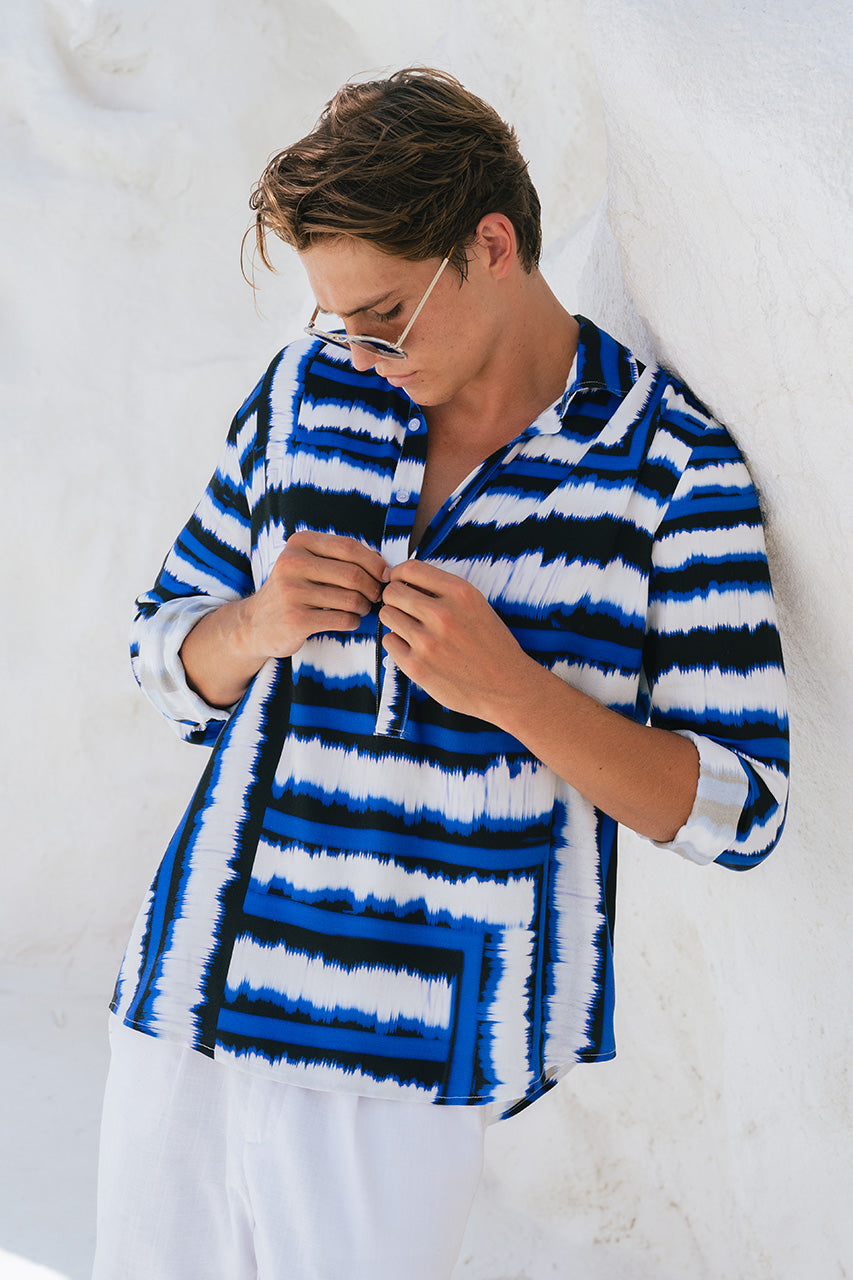AIDEN SHIRT - NORIA BLUE - AIDENSHIRTNORIABLUE