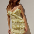 AISHA MINI DRESS - LEMON