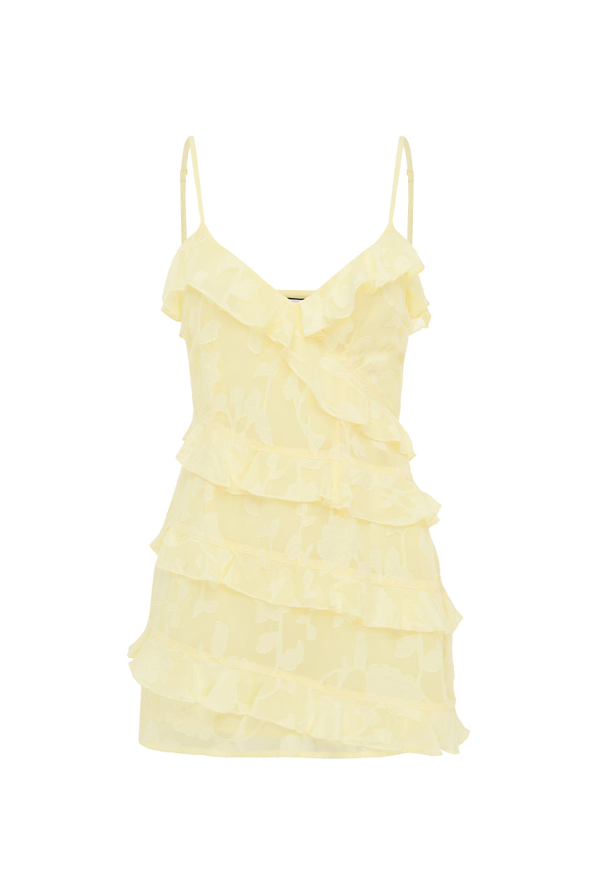 AISHA MINI DRESS - LEMON - AISHA-MINI-DRESS