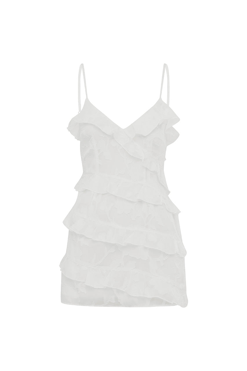 AISHA MINI DRESS - WHITE - AISHAMINIDRESSWHITE