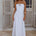 AIYA STRAPLESS KEYHOLE MAXI DRESS - WHITE