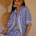 ALARA SHORT SLEEVE SHIRT - ALARA NAVY