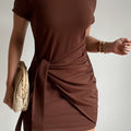 Winnie Shirt Dress - Chocolate