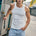 ALEJANDRO CUTOUT TANK - WHITE