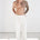 ALESSIO WIDE LEG TAILORED PANT - CREAM