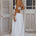 ALETHEA OPEN BACK MIDI DRESS - WHITE