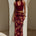 ALEXIS HALTER CUT OUT MAXI DRESS - ELIANA RED