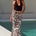 ALEXIS HALTER CUT OUT MAXI DRESS - GIANA WHITE