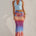 ALEXIS HALTER CUT OUT MAXI DRESS - NADIA PINK OMBRE