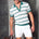 ALEX KNIT TOP - WHITE/JADE GREEN