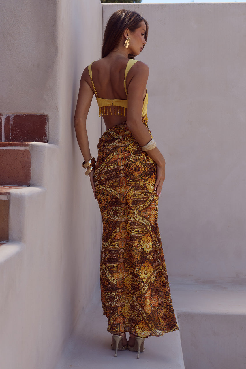 ALZONA CUTOUT MAXI DRESS - MAGNOLIA MANGO - ALIZONACUTOUTMAXIDRESS-MAGNOLIAMANGO-04