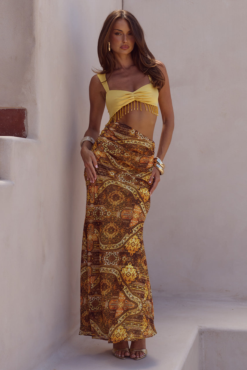 ALZONA CUTOUT MAXI DRESS - MAGNOLIA MANGO XXL - ALIZONACUTOUTMAXIDRESS-MAGNOLIAMANGO