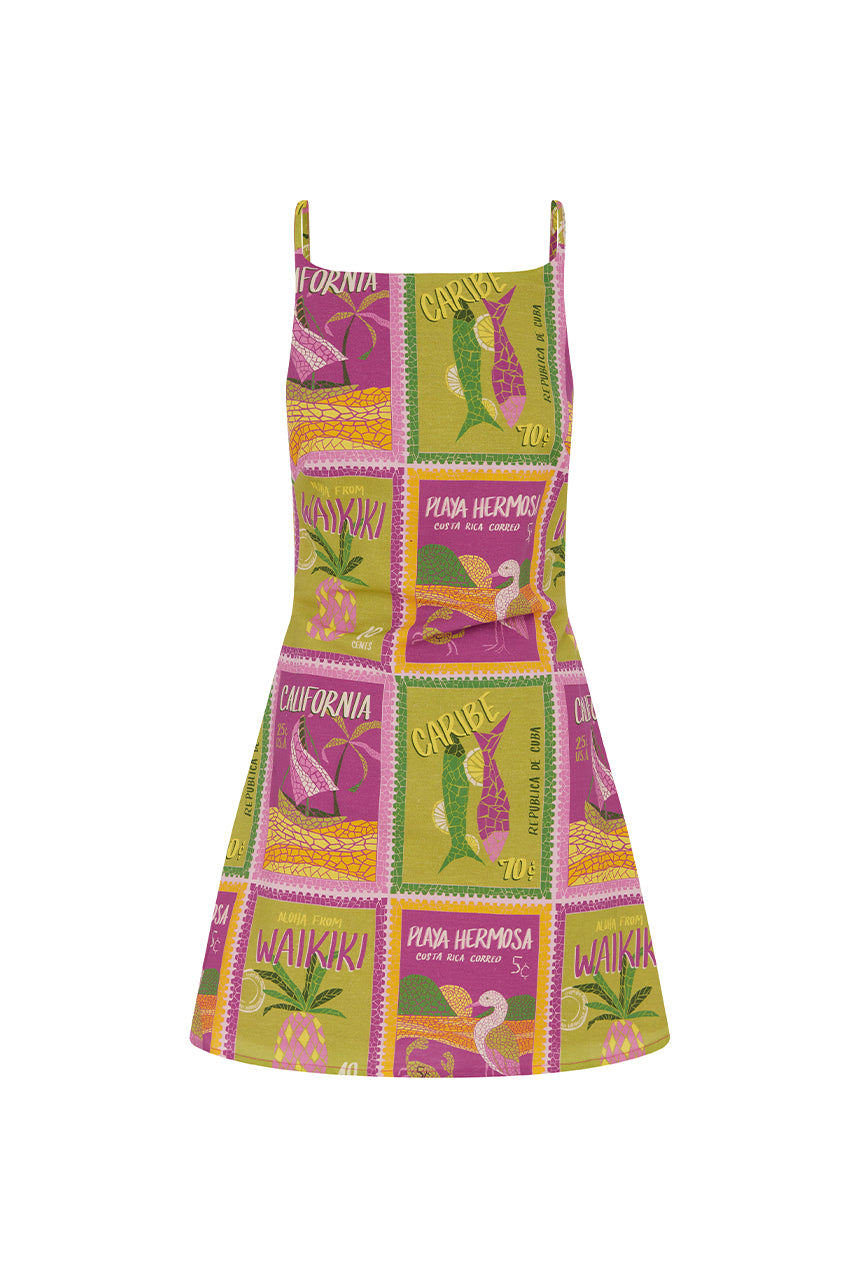ALLEGRA MINI DRESS - ALOHA LIME - ALLEGRA-MINI-DRESS-ALOHA-LIME-_8