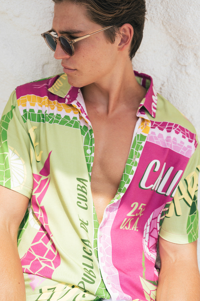 ALOHA SHIRT - GREEN/PURPLE - ALOHASHIRTALOHAPRINT_1