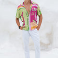 ALOHA SHIRT - GREEN/PURPLE