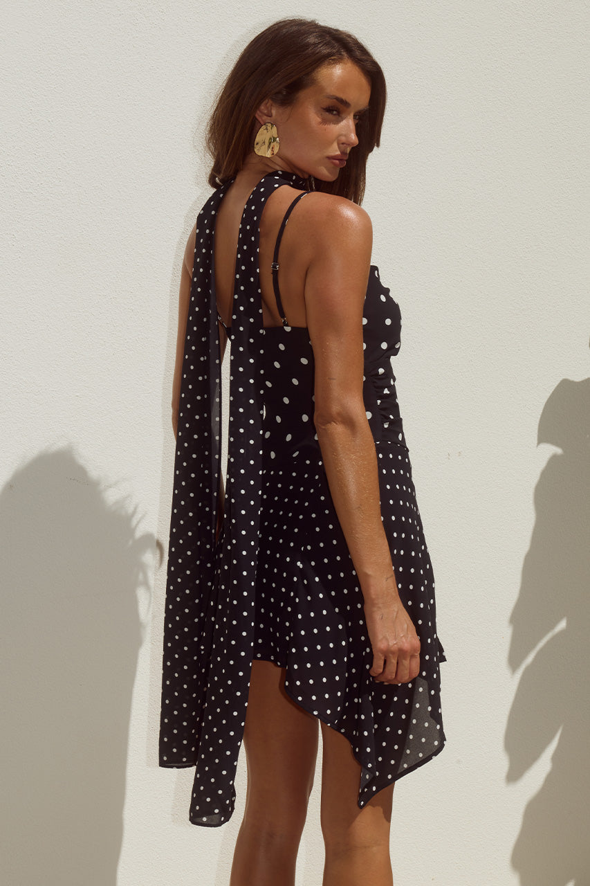 ALORA SCOOP NECK MINI DRESS - BLACK/WHITE POLKA - ALORASCOOPNECKMINIDRESS-03