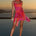 ALORA SCOOP NECK MINI DRESS - SURI ORANGE