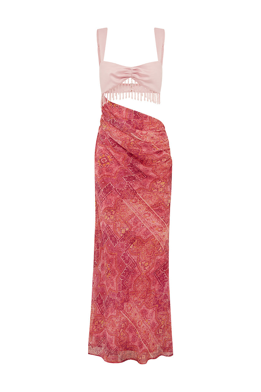 ALZONA CUTOUT MAXI DRESS - GAIA PINK - ALZONAMAXIDRESSGAIAPINK