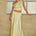 AMADINE PANELLED TRAIN MAXI SKIRT - LEMON