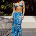 MIAMI MAXI SKIRT - AZURI BLUE