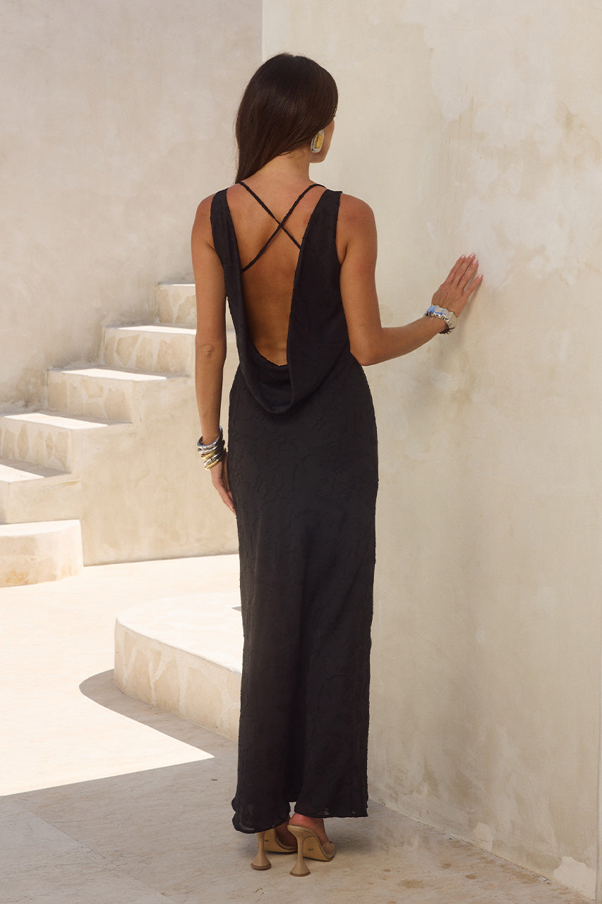 AMARNA MAXI DRESS - BLACK - AMARNAMAXIDRESS-BLACK