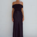 AMORET MIDI DRESS - BLACK
