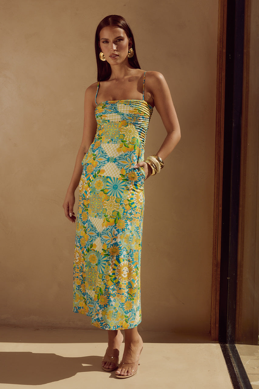 ANACAPRI MIDI DRESS - ANACAPRI LEMON XXL - ANACAPRIMIDIDRESSANACAPRILEMON_1