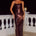 ANETTE SEQUIN MIDI DRESS - CHOCOLATE