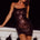 ANETTE SEQUIN MINI DRESS - CHOCOLATE