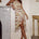 ANGELINE HANDKERCHIEF MINI DRESS - CAMELLIA BEIGE