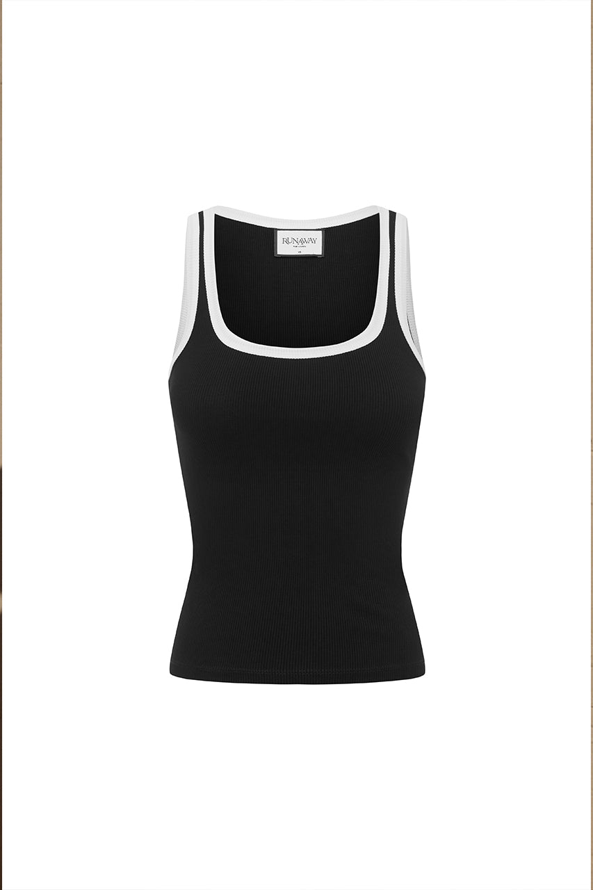 ANGELO SCOOP TANK - BLACK - ANGELO-TANK---BLACK