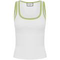 ANGELO SCOOP TANK - WHITE/KIWI